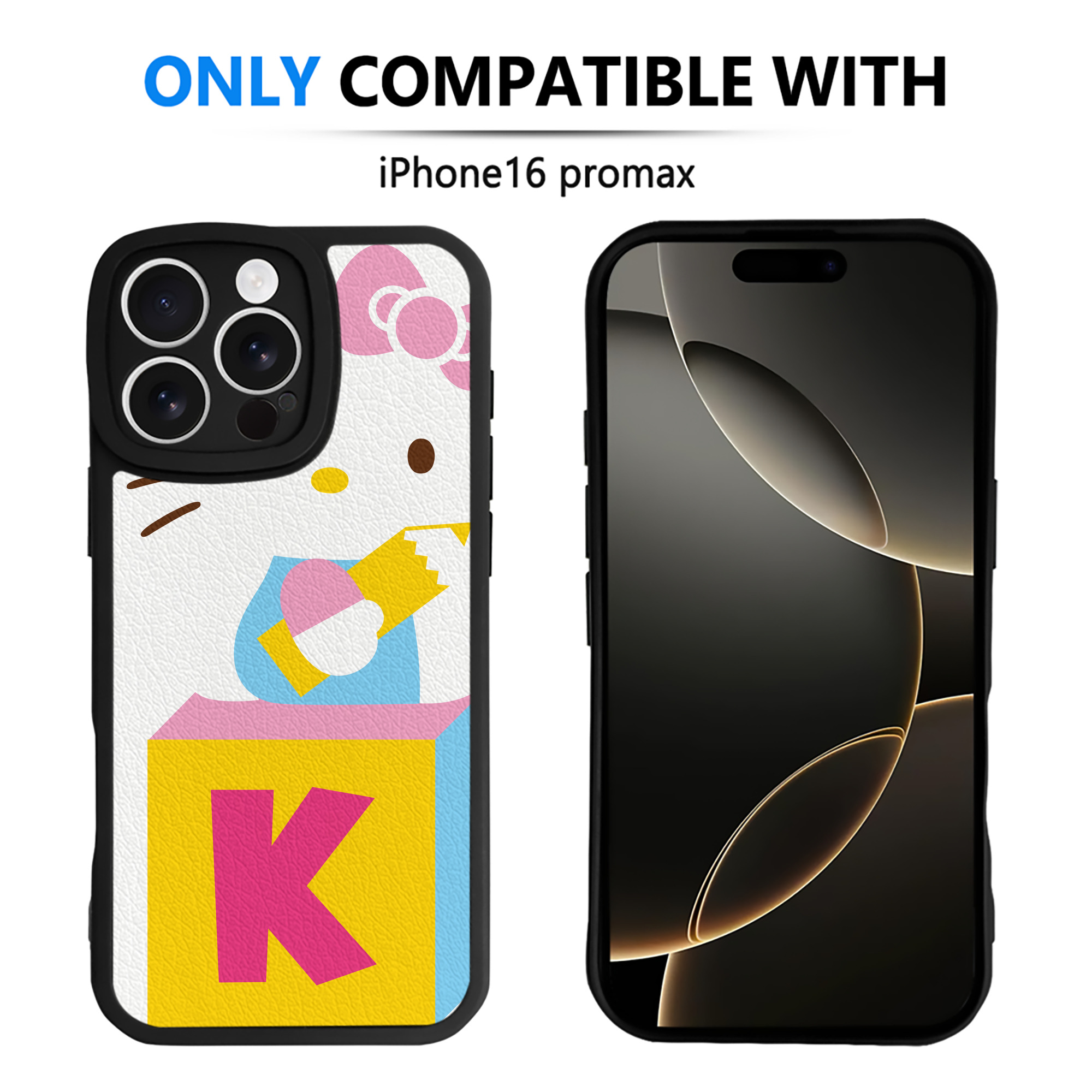 （画像用） Hello Kitty ハローキティ 【iPhone 16シリーズ対応】シリコンスマホケース（レザー調） 材質：シリコン